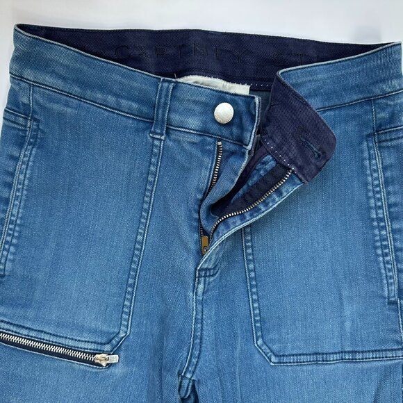 Stella McCartney Blue Flare Jeans with Front Pockets Size 27 - Picture 4 of 5